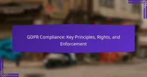 GDPR Compliance: Key Principles, Rights, and Enforcement